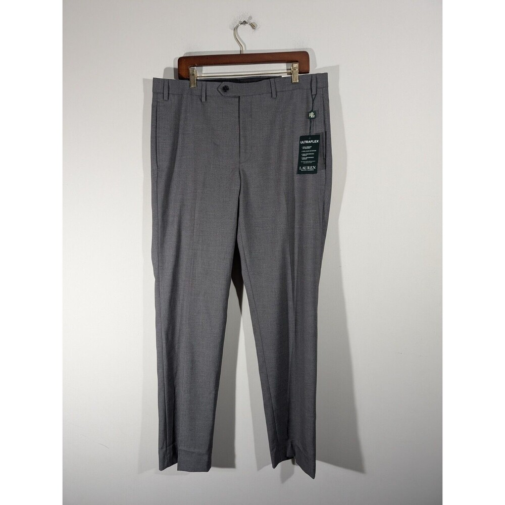 NWT LAUREN Ralph Lauren Pants‎ Men 36x32 Gray Classic Fit Ultraflex Performance